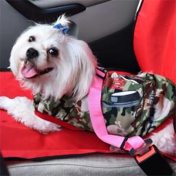 Cinto de carro ajustável para pet, arnês, trela para cães pequenos e médios, clip de viagem, pet fornecimentos, buldogue francês - Image 5