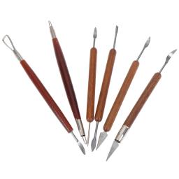 6 pçs conjunto de escultura de argila shapers modelagem de polímero sortidas cerâmica argila escultura ferramentas conjunto cera escultura cerâmica ferramentas - Image 4