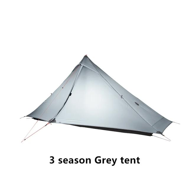 Barraca de Acampamento Ultralivre 3F UL Gear LanShan 1 Pro - Ideal para 1 Pessoa, 230x80x125cm em Silnylon 20D, Estação 3-4