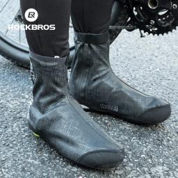 Rockbros ike sapatos cobre sapatos de ciclismo capa impermeável à prova vento térmica quente breflective equitação da bicicleta inverno overshoes - Image 2