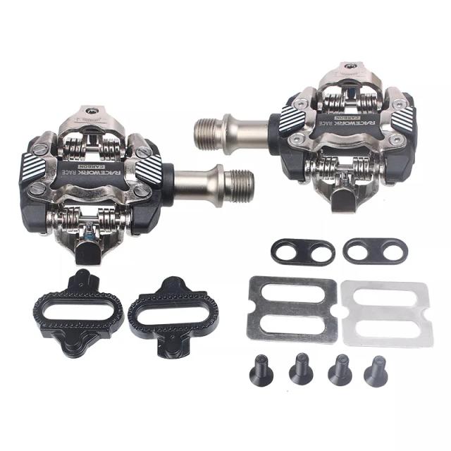Pedais de Bicicleta RACEWORK-M211 para Mountain Bike com Auto-Locking e Clip SPD