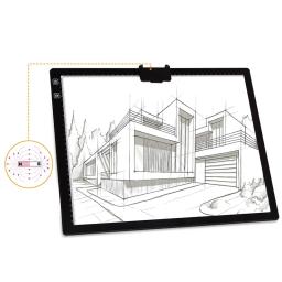 Portátil Magnetic Tracing Light Box, LED Tracing Light Pad para Pintura, Desenho e Arte Suprimentos, Ultra-Fina, Escala Ajustável, A3 - Image 6