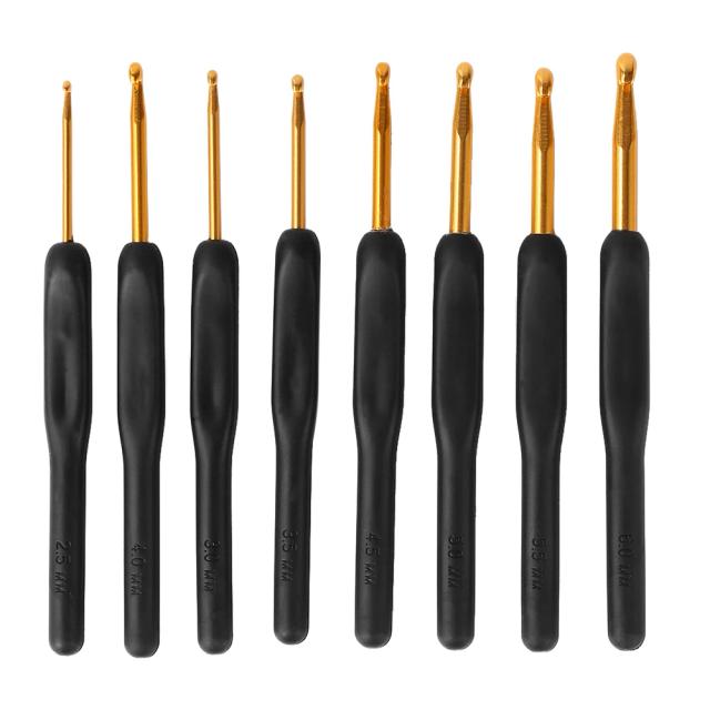 Conjunto de 10 Agulhas de Crochê de 1.0mm a 3.5mm para DIY: Ideal para Fazer Suéteres e Tecidos com Fio