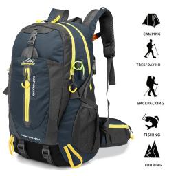 Saco de acampamento ao ar livre impermeável para homens e mulheres, mochila de escalada e caminhada, sacos esportivos táticos, trekking e caça, 40L - Image 1