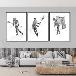 Poster da arte do lacrosse, jogador do lacrosse, poster da arte do lacrosse - Image 4