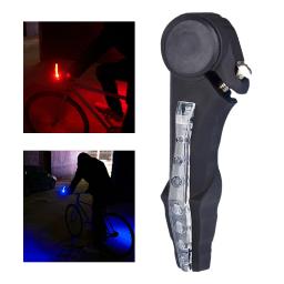 Mountain Bike LED Guiador Turn Signal Lights, Bicicleta Handle Bar End, Lâmpada de advertência de segurança noturna, Ciclismo Guiador - Image 5