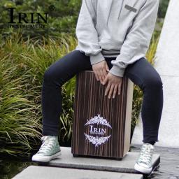 IRIN-Tambor Cajon de Madeira para Crianças, Instrumento de Percussão, Caixa de Mão, Portátil, Música, Jogos de Festa, Carry Bag, 46,5x30x29 cm - Image 5