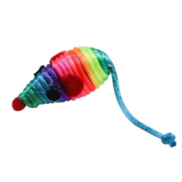 Brinquedo Interativo para Gatos: Vareta de Plástico com Penas e Rato de Guizo para Diversão Instantânea
