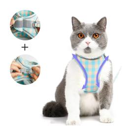Peiteira para coleira de cães e gatos, conjunto ajustável com coleira de chumbo para gatinhos e cachorros pequenos chihuahua - Image 2