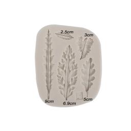 Formas de folhas de silicone, molde para artesanato de açúcar, ferramentas de decoração de bolo fondant, utensílios para assar - Image 4