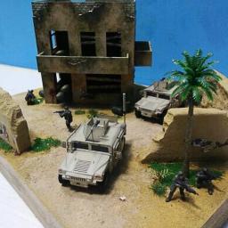 1:50 1:72 danificado edifício militar modelo casa de construção kit plástico para decoração de layout de cenário arquitetônico - Image 6