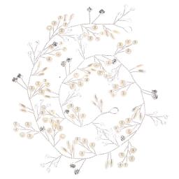 Enfeite de pérolas e cristal para casamento, acessório de cabelo, faixa de cabeça, jóias de noiva, para casamento, acessórios - Image 2