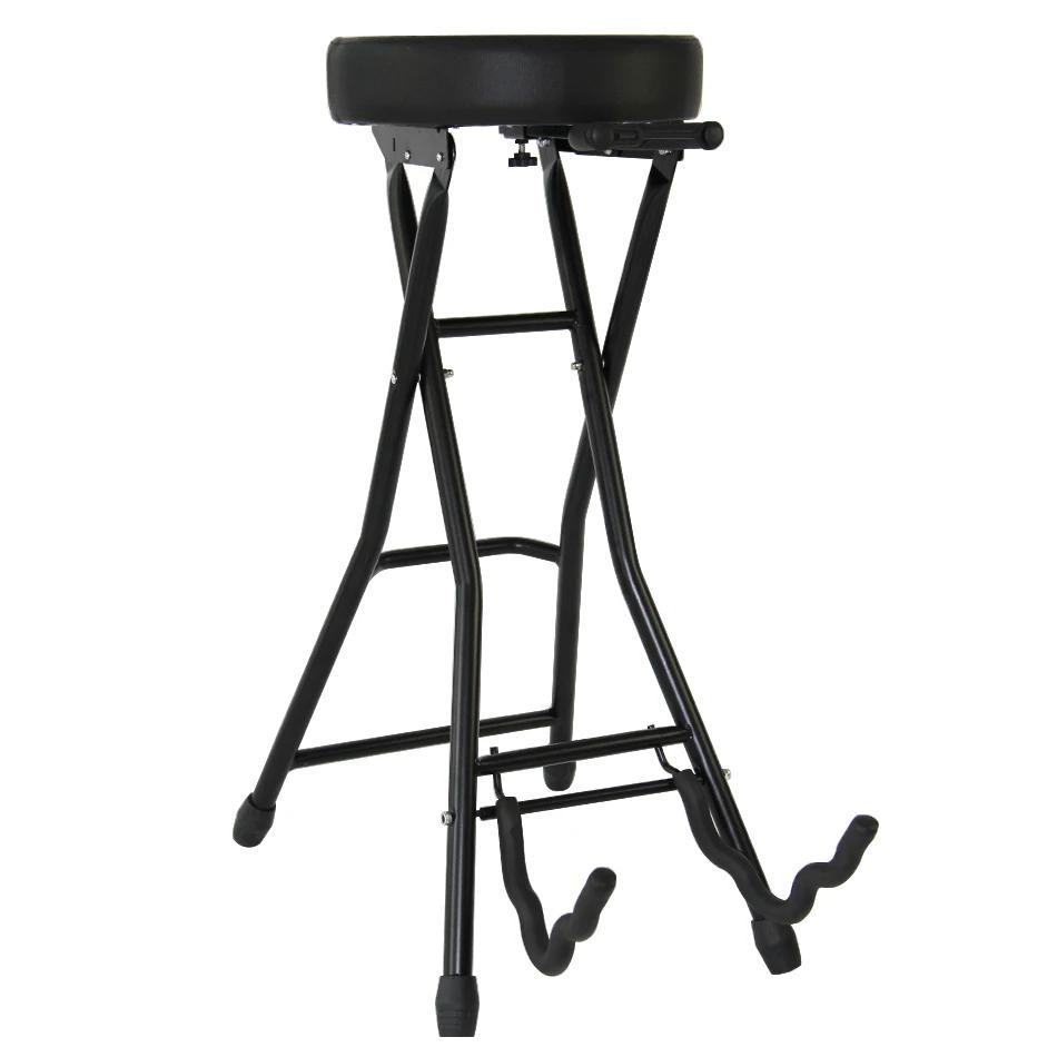 BATESMUSIC-Assento de guitarra com almofada acolchoada, ergonômico e Fold-out Stand, apto para guitarras acústicas e elétricas - Image 1