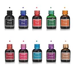 Caneta tinteiro colorida 30ml 1 peça, recarga de tinta líquida pura para refil, papelaria, escola, 10 cores, qualidade, caneta não danifica - Image 1
