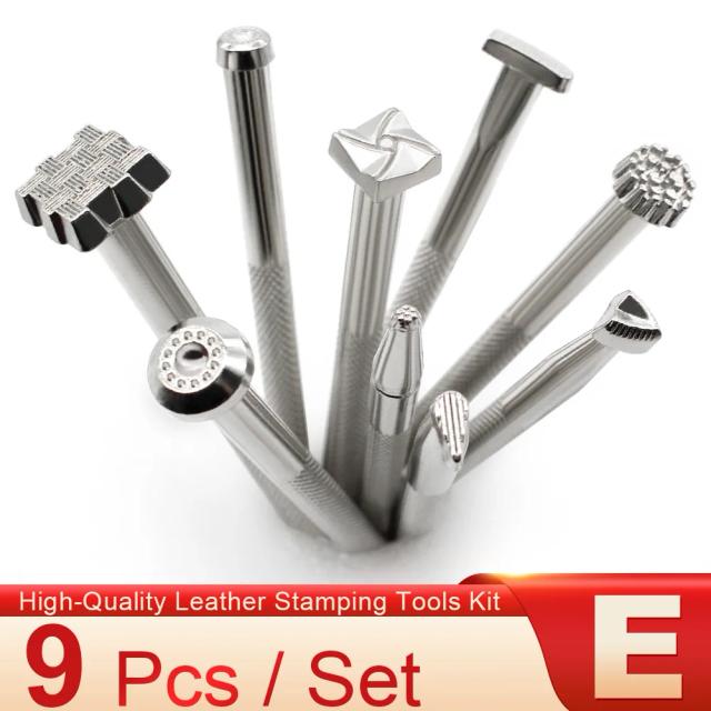 Kit Completo de Ferramentas para Marcação e Escultura em Couro: Estampe e Modele com Precisão Artisanal