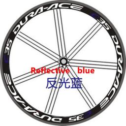 Adesivos para rodas de bicicleta c35, adesivos de alta qualidade e profundidade de aro de 35mm, adesivos refletivos para rodas de bicicleta - Image 4