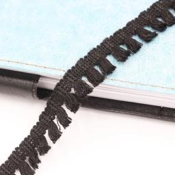 2 jardas/lote cortinas com borla enfeite de algodão para roupa decorativa faça você mesmo acessórios 1.8cm branco cinza vermelho preto - Image 4