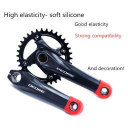 Risco 2 pçs silicone manivela braço protetor capa mountain road bicicleta universal pedaleira tampa protetora mtb ciclismo acessório - Image 4