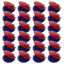 24 peças castanholas instrumentos musicais de percussão castanholas de plástico instrumentos de percussão crianças educação brinquedos (cor aleatória) - Image 1