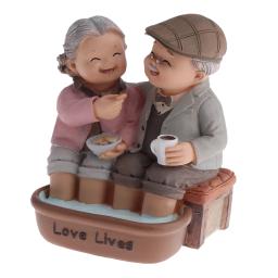 Estatuetas De Casal De Resina Decoração, Aniversário Presente De Casamento, Velhice Vida, Decoração De Casa, Quarto, Sala De Estar, Amando Idosos - Image 6