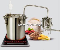 Aço inoxidável cobre casa DIY álcool vinho fazendo kit dispositivo, água e vinho destilador, óleo essencial Brewing equipamentos, 10 20L - Image 5