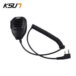 Microfone de mão rádio em dois sentidos walkie talkie alto-falante mic k-tipo para BF-888S UV-82 UV-5R UV-5RPro h9 h7 rádio presunto ksun mic01 - Image 3