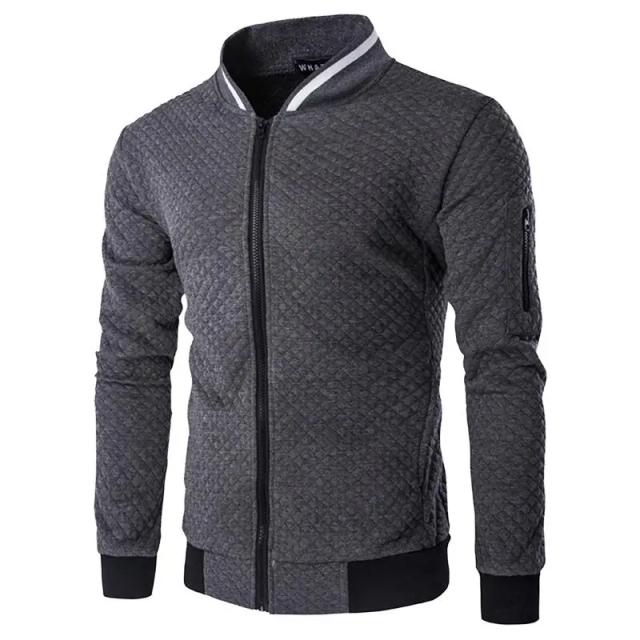 Conjunto Masculino de Roupas Esportivas: Jaqueta de Manga Longa e Calças Casuais da Marca Fitness