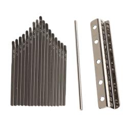 Kalimba piano de polegar, peças diy, 17 teclas, ponte com barras para percussão de mão - Image 6