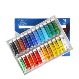 Conjunto de tintas acrílicas não tóxicas para iniciantes e artistas profissionais, suprimentos de pintura, 12 cores, 24 cores, 15ml - Image 4