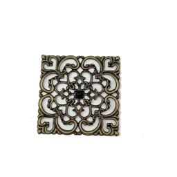 40mm 20 peças atacado ornamentos artesanato ornamentos ornamentos de ornamento ornamentos ocos, acessórios de joias, ornamentos de tom de bronze - Image 6