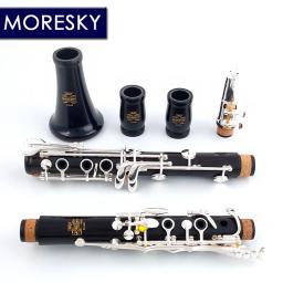 MORESKY-Clarinete profissional de ébano, melodia, 17 teclas, banhado a prata, cobre, In La MA68 - Image 1