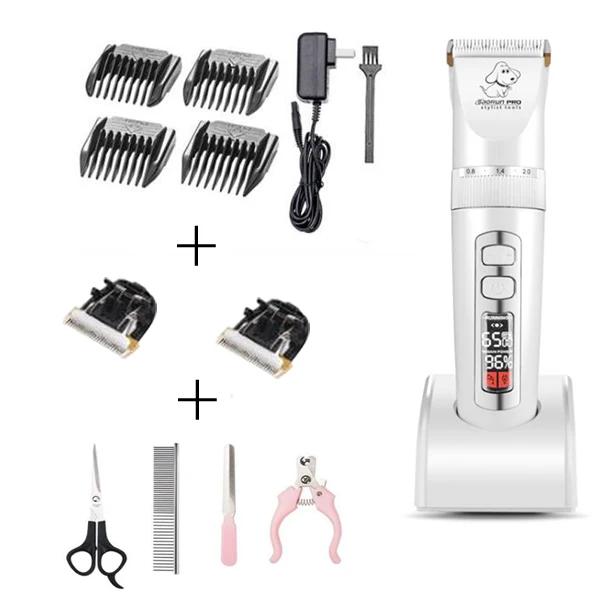 Aparador Elétrico Profissional Baorun-P9 para Pets, Cortador Silencioso de Cabelo para Cães e Gatos Recarregável