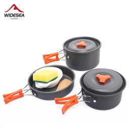 Widesea-Conjunto De Panelas De Acampamento Ao Ar Livre, Louça, Cozinhar Talheres, Utensílios, Caminhadas, Piquenique, Equipamento De Viagem, Fogão Turístico, Pesca - Image 1