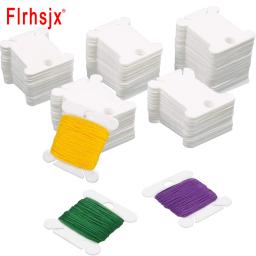 FLRHSJX-Titular Organizador De Linha De Costura, Bobinas De Fio De Plástico, Cartão Bordado Fio, DIY Craft Ferramentas Ponto Cruz, 30 PCs, 120PCs - Image 1