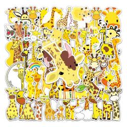 10/50 pçs bonito girafa anime adesivo para computador portátil notebooks papelaria personalizado adesivos para crianças estéticas artesanato suprimentos - Image 2