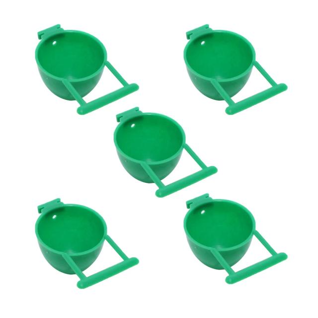 Alimentador de Pássaros e Papagaios com Frutas e Recipiente de Ovos - Suporte Pendurado para Gaiola, 5 Peças, Alta Qualidade 100% Novo