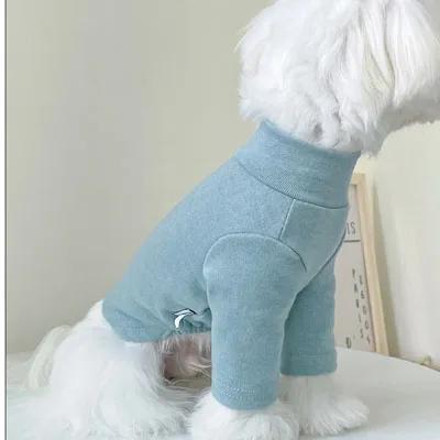 Moletom de gola macia para gatos e cães, Pet roupas, moletom, pulôver, suéter, camisa, roupas para cães pequenos, Chihuahua, Bichon, Pug, 5 tamanhos - Image 1