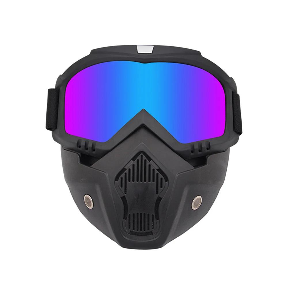 Windproof óculos de proteção com boca filtro, óculos de segurança, óculos, máscara, ao ar livre, esqui, snowboard, snowmobile, motocross - Image 1