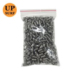 500 pçs 9mm prata aço inoxidável prancha fin parafusos para esportes aquáticos surf todas as tabplugues dobro surf ao ar livre acessórios - Image 1