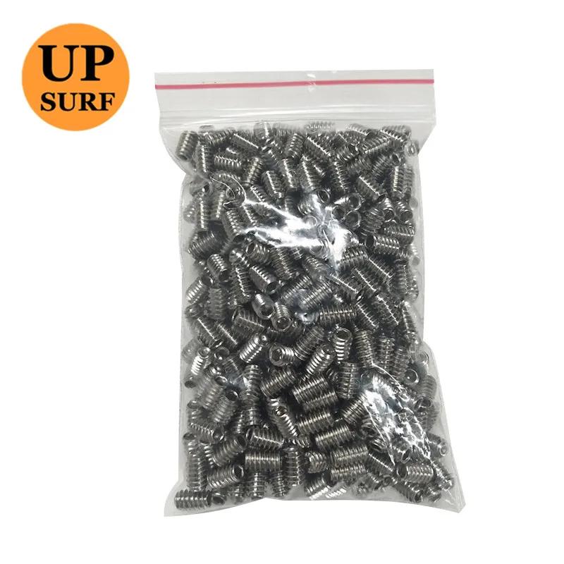 500 pçs 9mm prata aço inoxidável prancha fin parafusos para esportes aquáticos surf todas as tabplugues dobro surf ao ar livre acessórios - Image 1