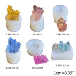 Molde de resina epóxi para artesanato, molde de silicone de pedra original de simulação, conjunto de cristal, faça você mesmo, pingente, ferramenta de fabricação - Image 3