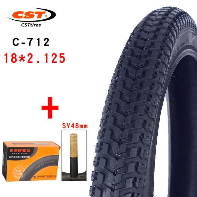 CST Pneu de Bicicleta C-712 18x2.125 Antiderrapante Resistente ao Desgaste Fio de Aço