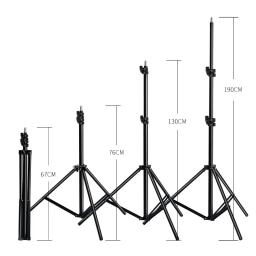 Tripé para fotografia de 200cm, suporte de luz com cabeça de parafuso 1/4, tripé ajustável para foto, anel de luz para telefone, estúdio fotográfico - Image 6
