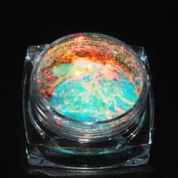 Iridescente aurora cor mudança flake camaleão chama vermelho opala floco intenso transparente dicroic arte floco pigmentos opala floco - Image 5