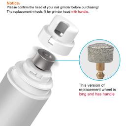 Elétrica Prego Polidor Substituição Roda, Moagem Cabeça, Pet Nail Grinder, Aparador de Cabeça, Clipper, Pet Paws Grooming, 5Pcs, 3Pcs - Image 3