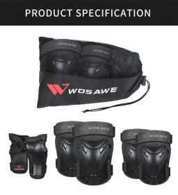 WOSAWE-Conjunto de Engrenagens de Proteção Multi-Esportiva para Crianças, Cotovelo, Almofadas de Pulso, Exterior, Patinação, Ciclismo, Skate, Scooter, Juventude - Image 6