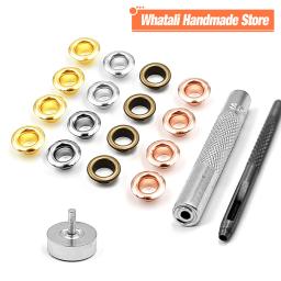200 pçs 4mm buraco ilhós de metal ilhós com arruela perfurador conjunto ferramenta diy roupas sapatos cinto boné saco tags leathercraft acessórios - Image 1
