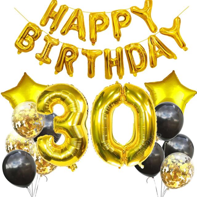 Banner de Balões de Aniversário AMAWILL - Decoração Perfeita para Festa de 20 Anos para Homens e Mulheres