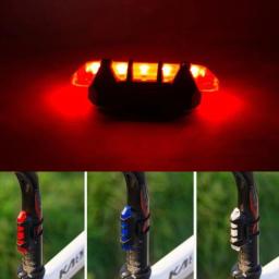Luz da bicicleta recarregável led lanterna traseira usb cauda aviso de segurança ciclismo luz flash portátil super brilhante - Image 6
