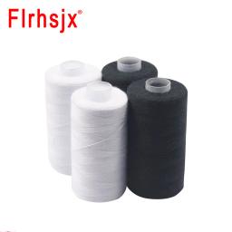 2 pçs 200 jardas carretéis de linha de costura de poliéster 2 cores 40/2 fios para máquina de costura mão reparação uso para mão & máquina de costura - Image 3